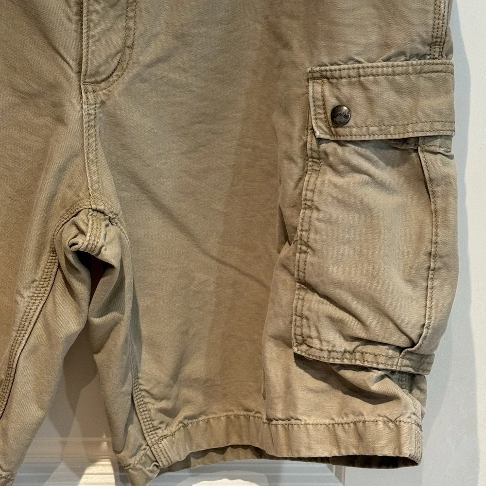 Carhartt Cargo Shorts Mens 42 Relaxed Fit Khaki Work Utility‎ Pocket Casual